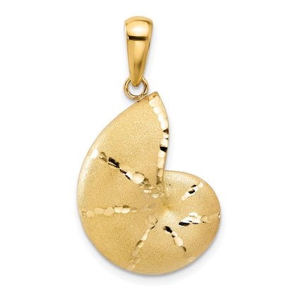 Satin D/C Nautilus Shell Pendant