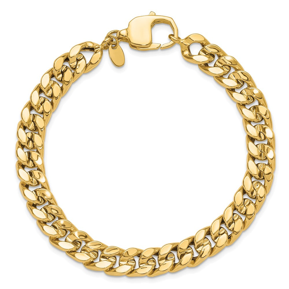 Polished Curb Men's Bracelet 8"