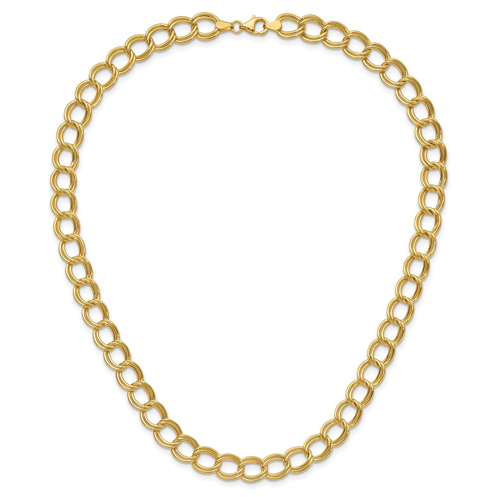 Polished Fancy Link Necklace 18" - 9.36mm