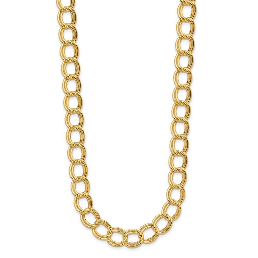 Polished Fancy Link Necklace 18" - 9.36mm