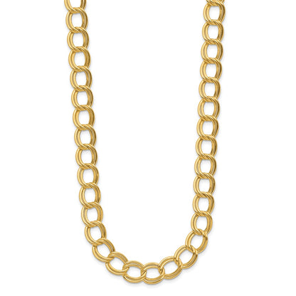 Polished Fancy Link Necklace 18" - 9.36mm
