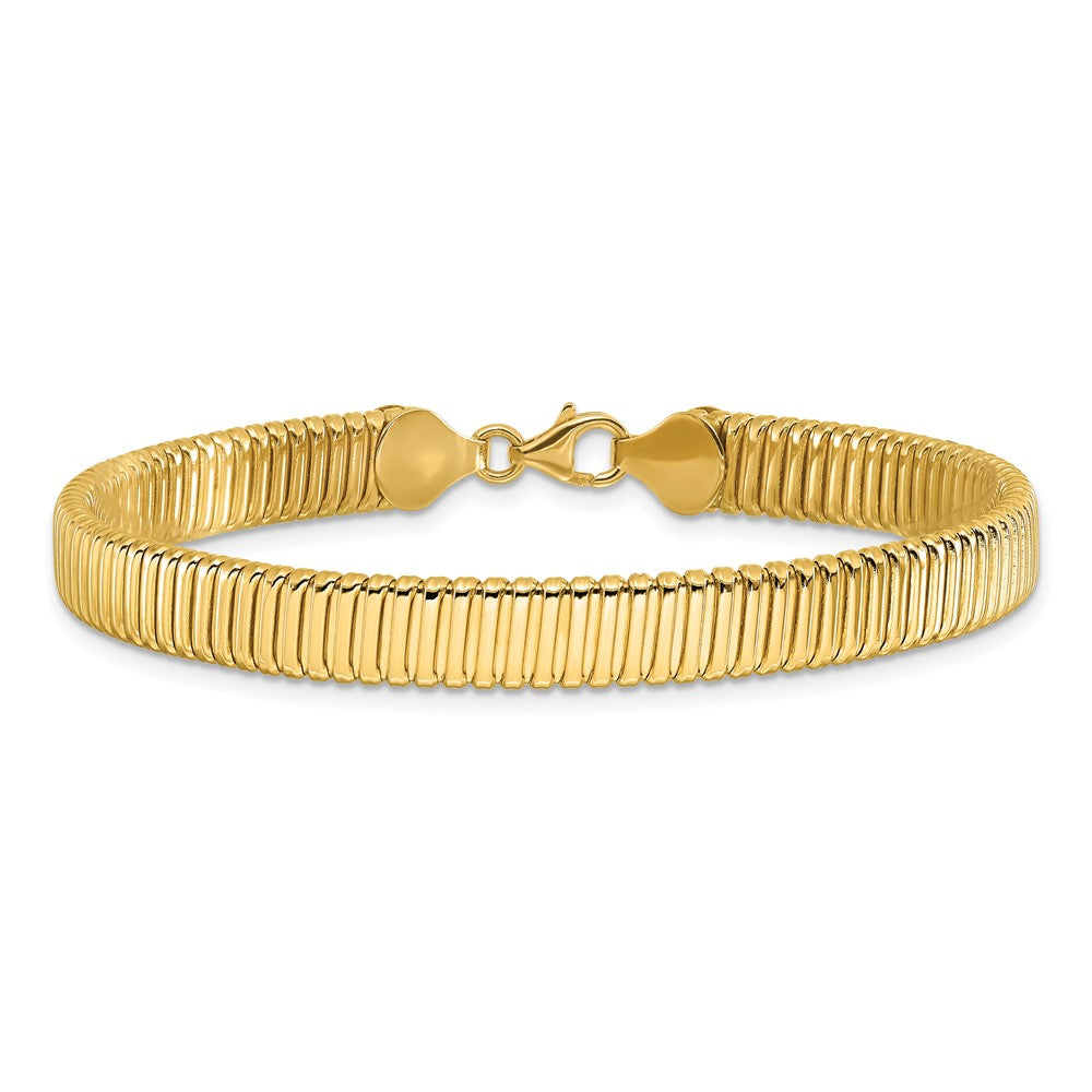 Polished Ridged Bracelet 7.5"
