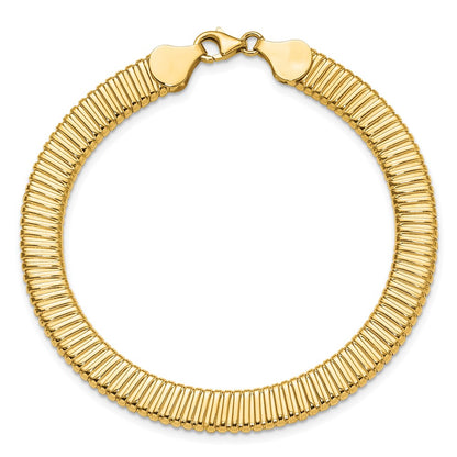 Polished Ridged Bracelet 7.5"