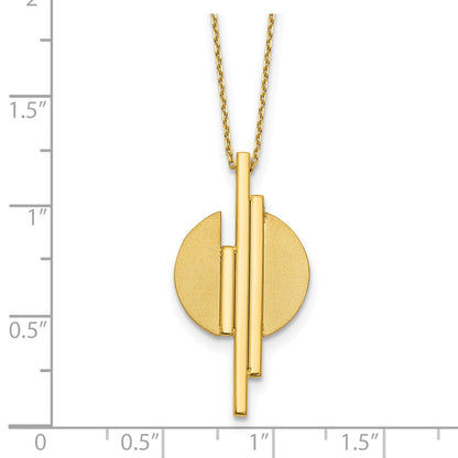 Polished and Brushed with 2in ext. Necklace