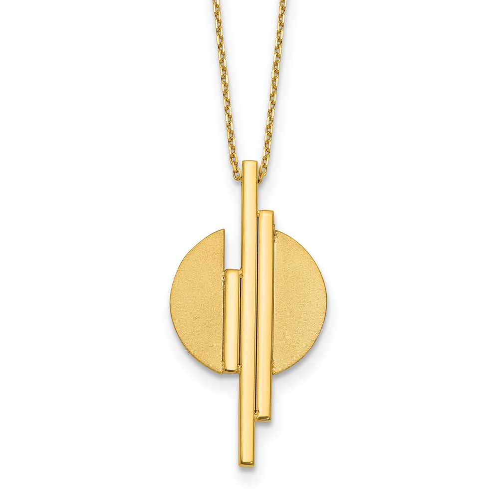 Polished and Brushed with 2in ext. Necklace