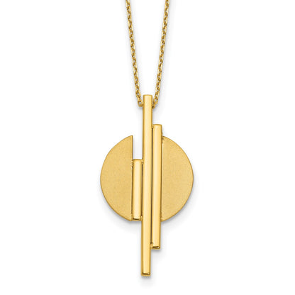 Polished and Brushed with 2in ext. Necklace