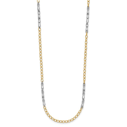 Polished Fancy Link Necklace 20" - 2.83mm