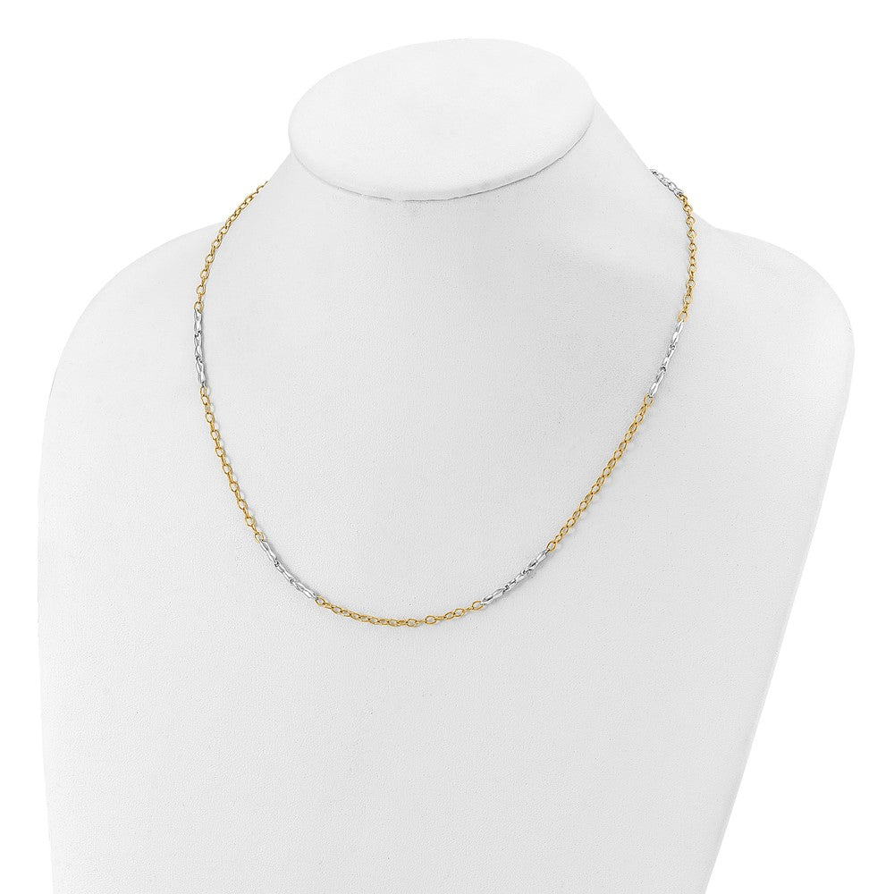 Polished Fancy Link Necklace 20" - 2.83mm