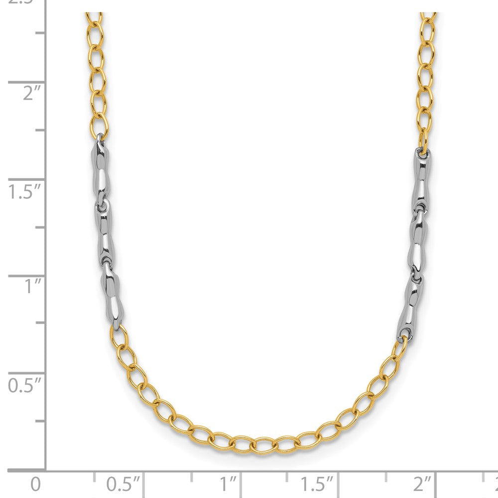 Polished Fancy Link Necklace 20" - 2.83mm