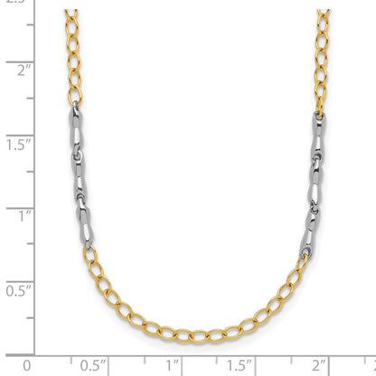 Polished Fancy Link Necklace 20" - 2.83mm