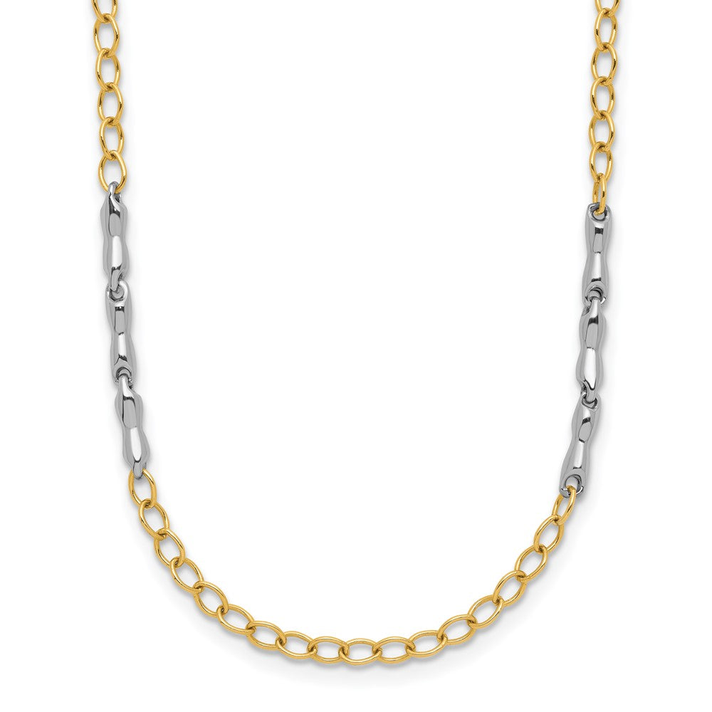 Polished Fancy Link Necklace 20" - 2.83mm