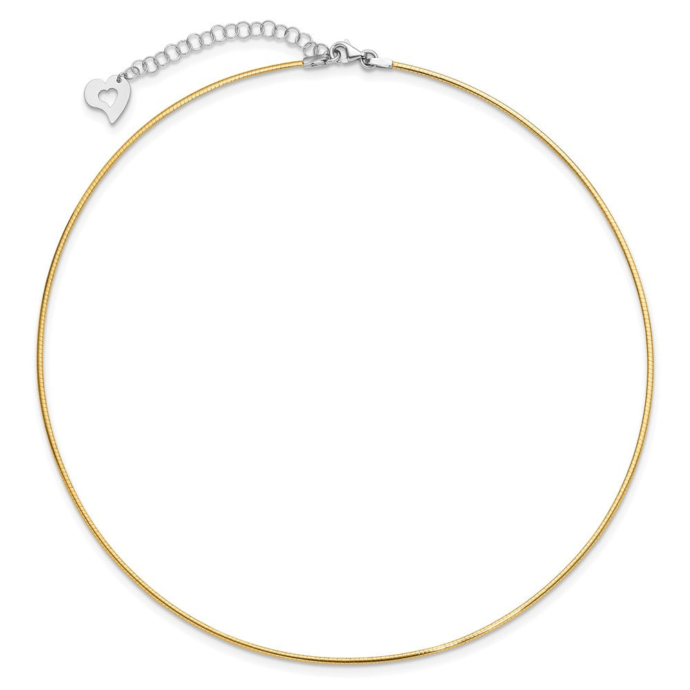 Polished Reversible with 2in ext. Necklace
