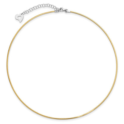 Polished Reversible with 2in ext. Necklace