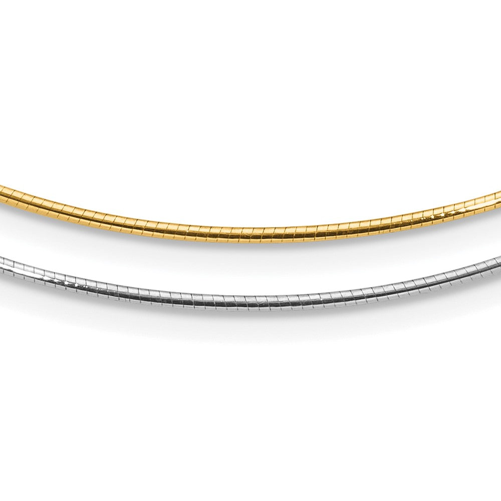 Polished Reversible with 2in ext. Necklace