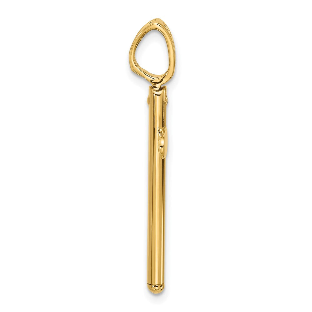 Polished Cross Pendant - 21.59mm