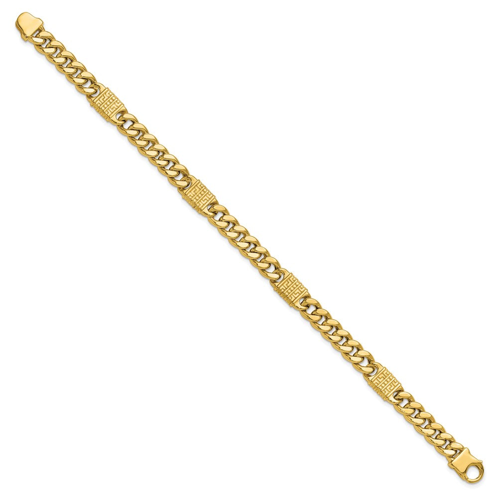 Polished with Design Fancy Link Men's Bracelet 8.25"