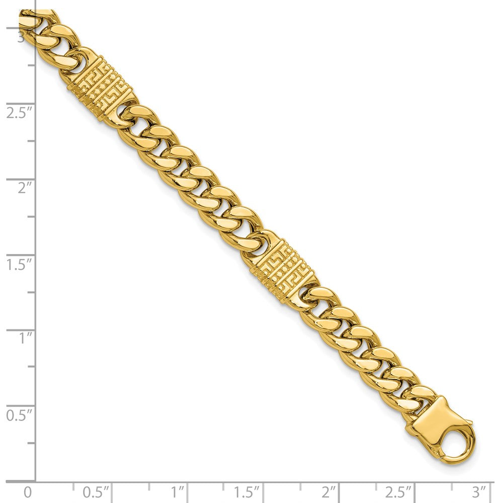 Polished with Design Fancy Link Men's Bracelet 8.25"