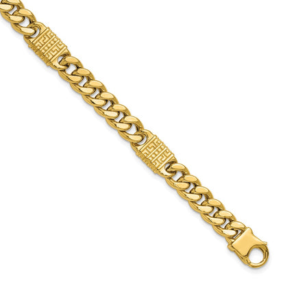 Polished with Design Fancy Link Men's Bracelet 8.25"