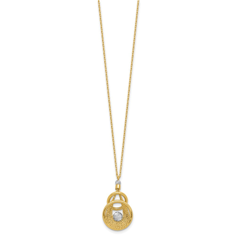 TT Polish/Dia-cut Fancy Teardrop w/.5in ext. Necklace