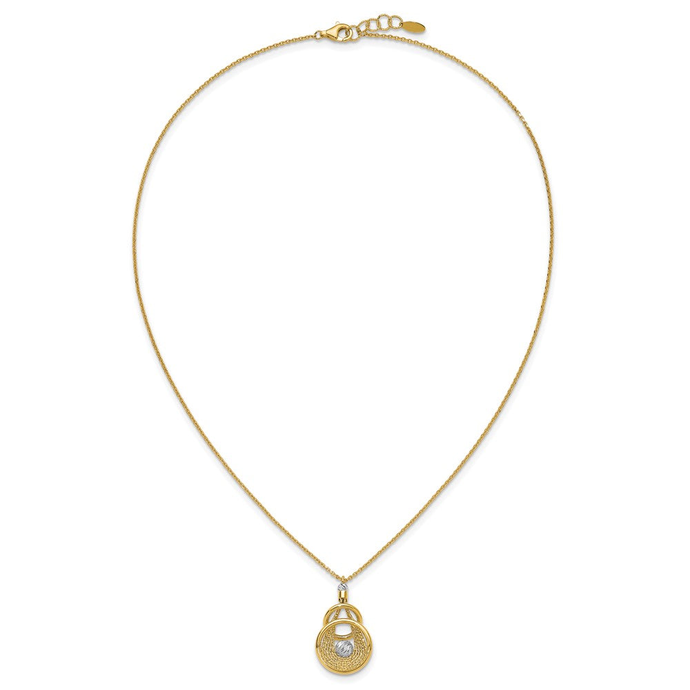 TT Polish/Dia-cut Fancy Teardrop w/.5in ext. Necklace