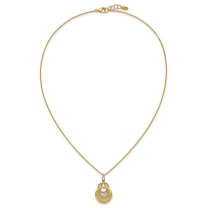 TT Polish/Dia-cut Fancy Teardrop w/.5in ext. Necklace