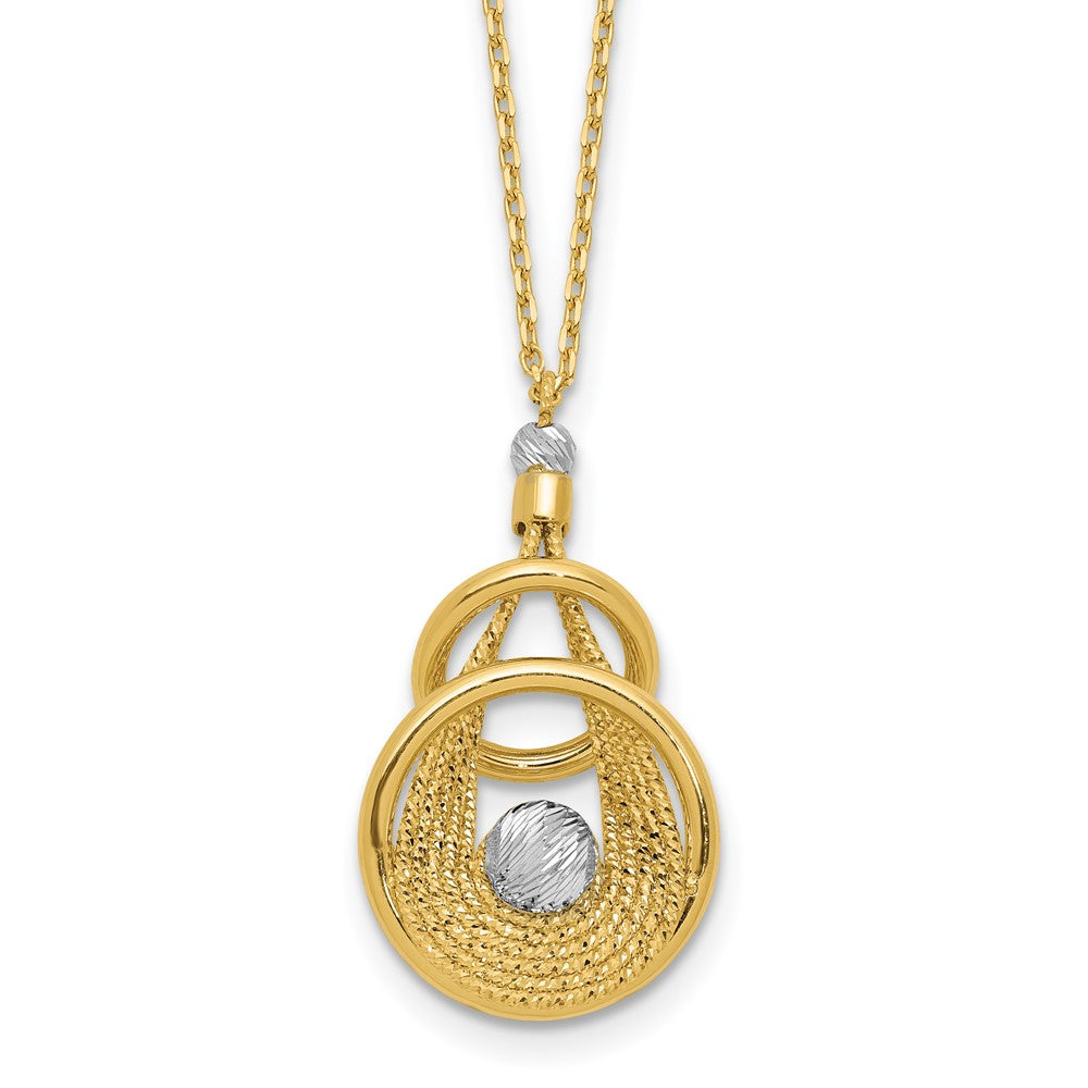 TT Polish/Dia-cut Fancy Teardrop w/.5in ext. Necklace