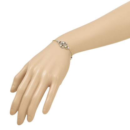 TT Polished / Dia-cut Fancy Bracelet w/.5in ext. Bracelet