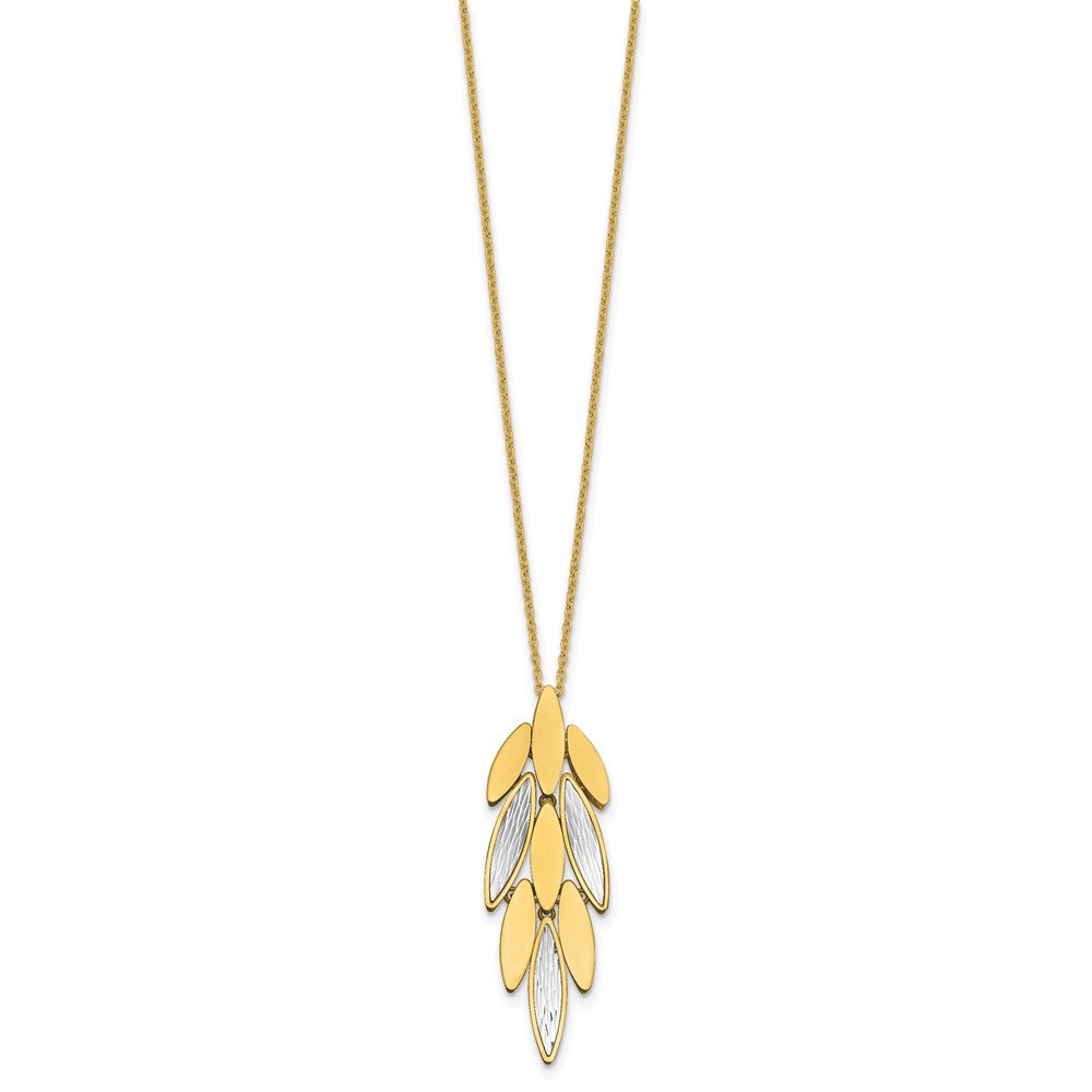 Polished/Dia-cut Fancy w/1in ext. Necklace