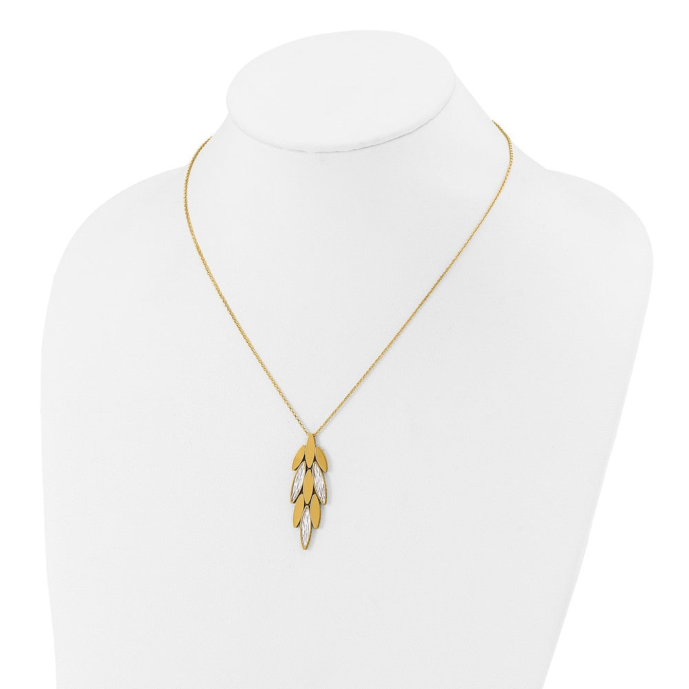 Polished/Dia-cut Fancy w/1in ext. Necklace