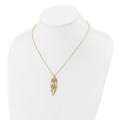 Polished/Dia-cut Fancy w/1in ext. Necklace