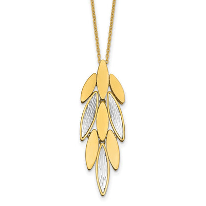Polished/Dia-cut Fancy w/1in ext. Necklace