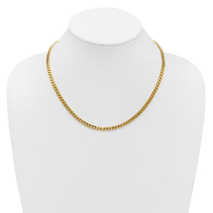 Polished Fancy Curb Link Necklace 18.25"