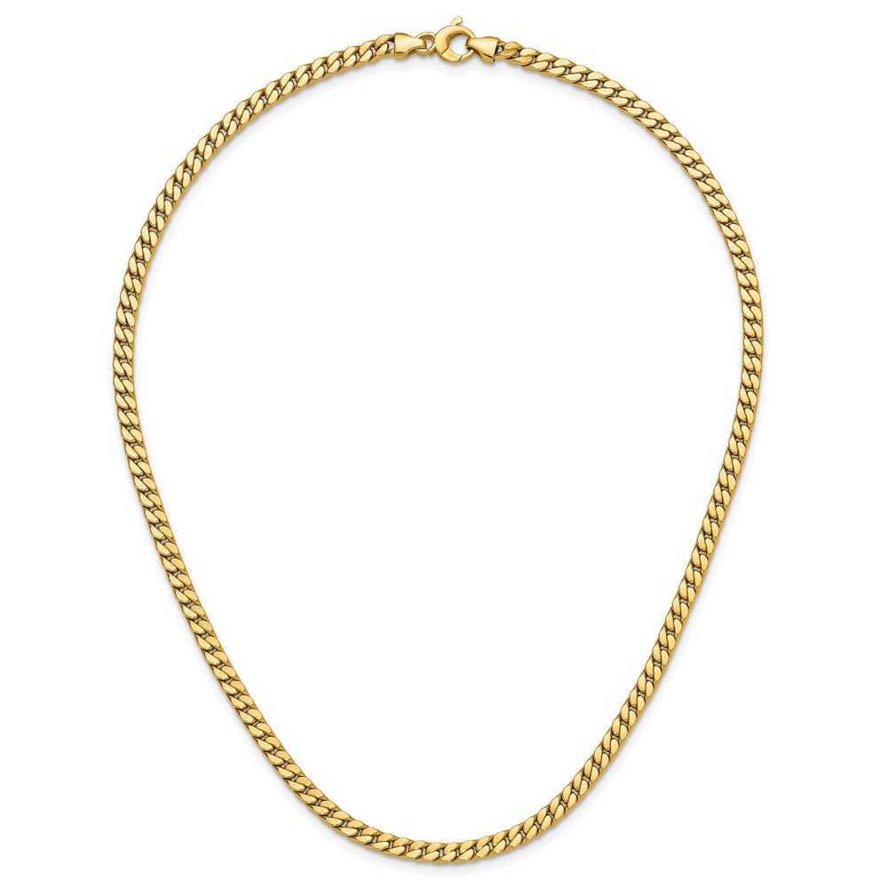 Polished Fancy Curb Link Necklace 18.25"