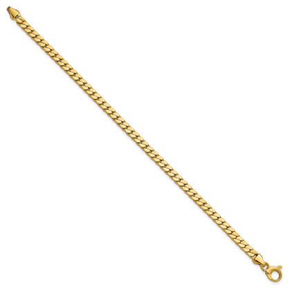 Polished Fancy Curb Link Bracelet 7.75" - 4.2mm