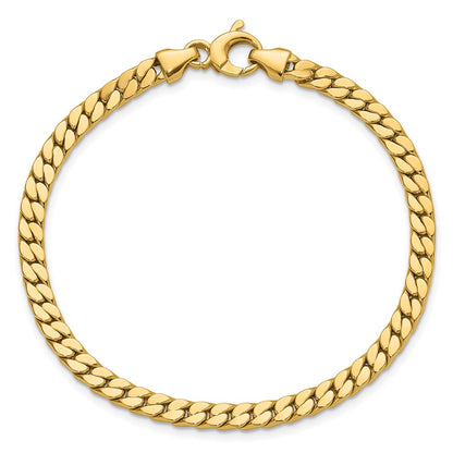 Polished Fancy Curb Link Bracelet 7.75" - 4.2mm