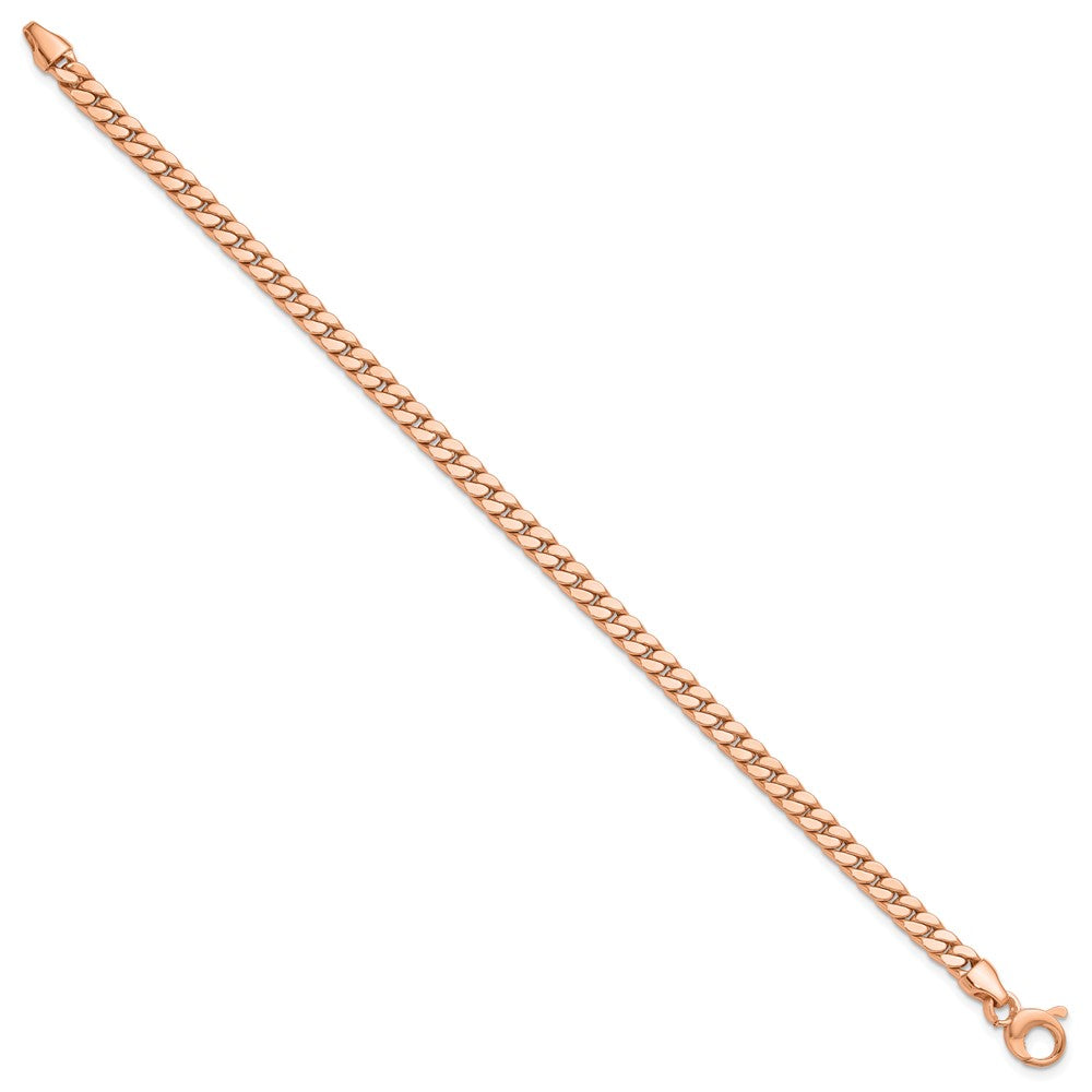 Polished Fancy Curb Link Bracelet 7.75" - 4.2mm