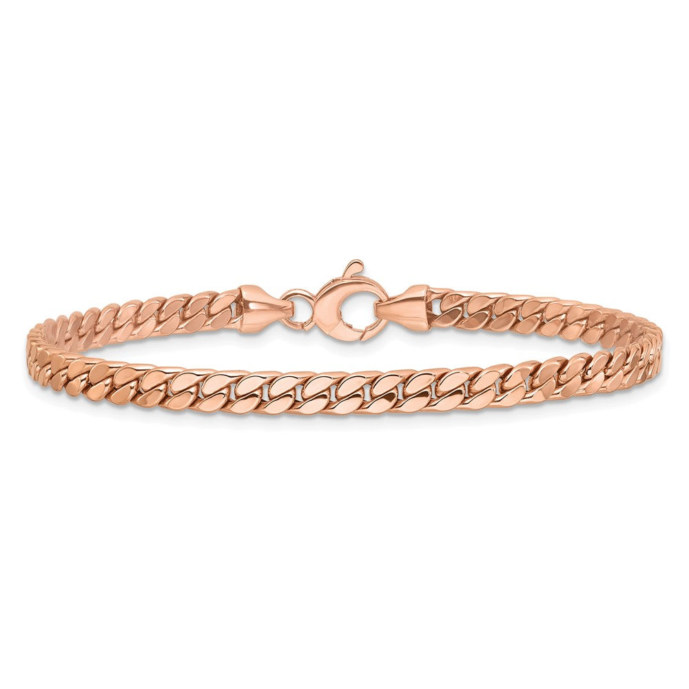 Polished Fancy Curb Link Bracelet 7.75" - 4.2mm