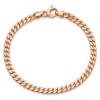 Polished Fancy Curb Link Bracelet 7.75" - 4.2mm