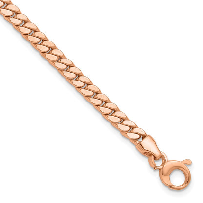 Polished Fancy Curb Link Bracelet 7.75" - 4.2mm