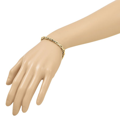 Polished Fancy Link Bracelet 7.5" - 4.85mm