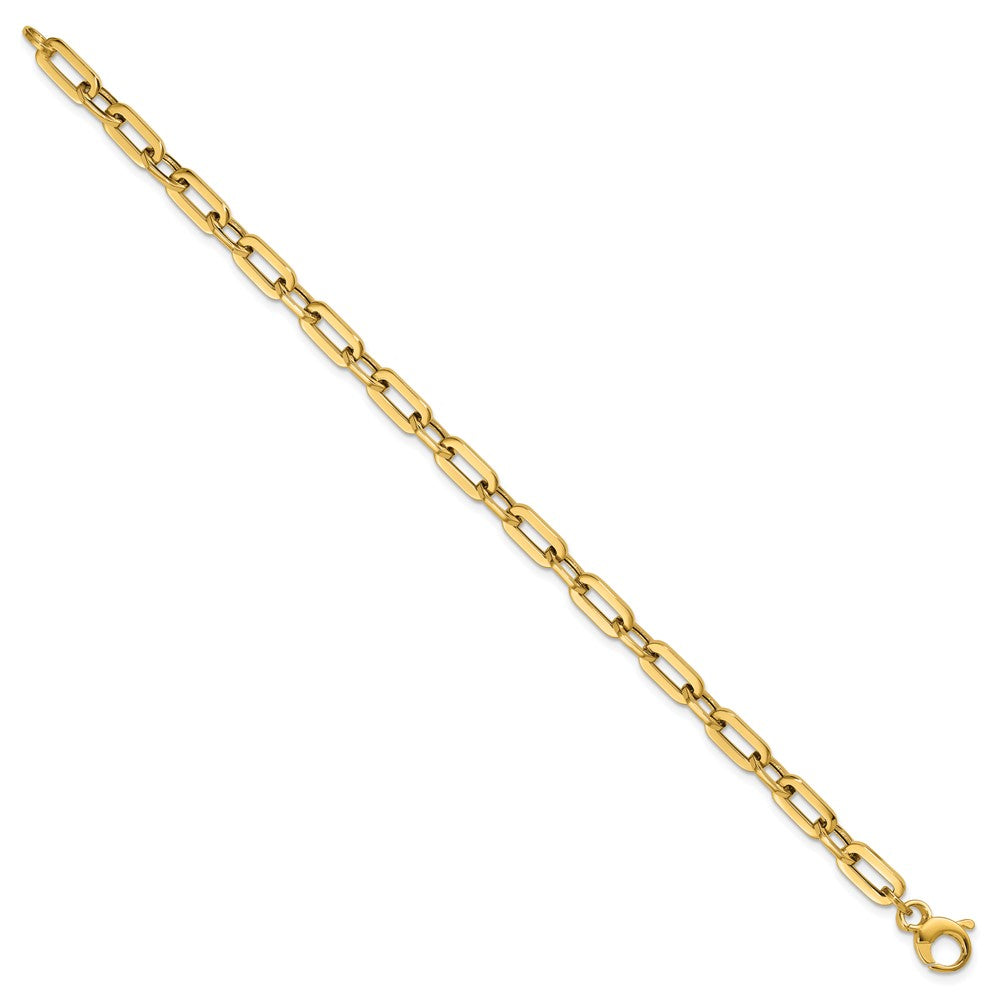 Polished Fancy Link Bracelet 7.5" - 4.9mm