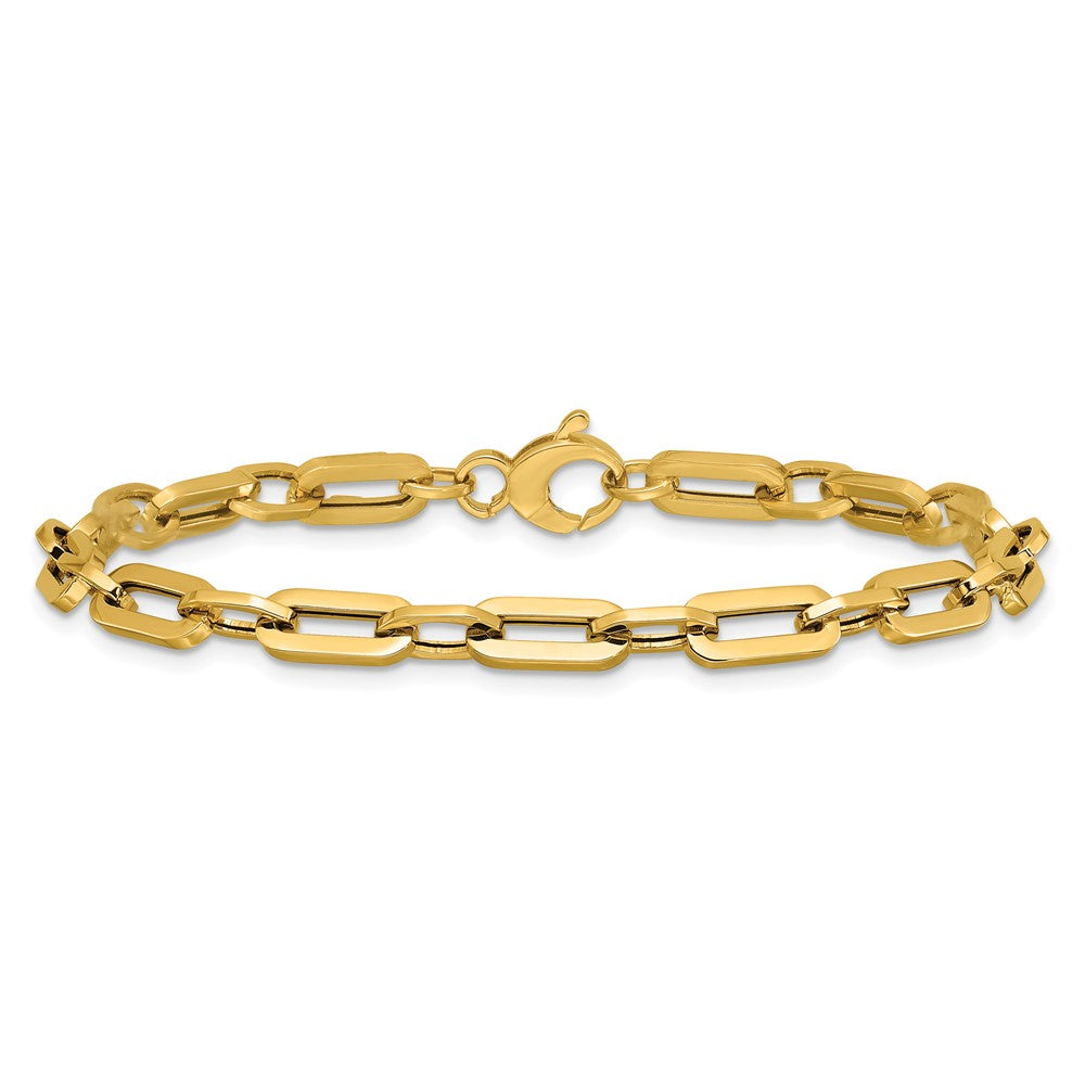 Polished Fancy Link Bracelet 7.5" - 4.9mm