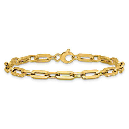 Polished Fancy Link Bracelet 7.5" - 4.9mm
