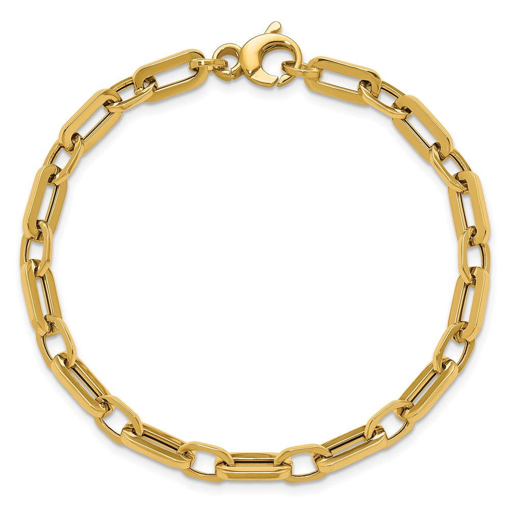 Polished Fancy Link Bracelet 7.5" - 4.9mm