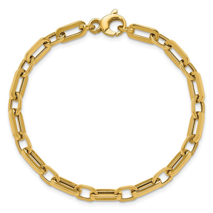Polished Fancy Link Bracelet 7.5" - 4.9mm
