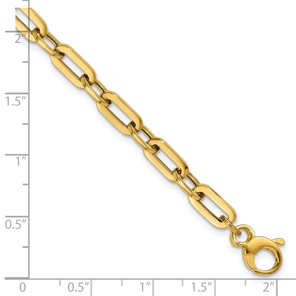 Polished Fancy Link Bracelet 7.5" - 4.9mm