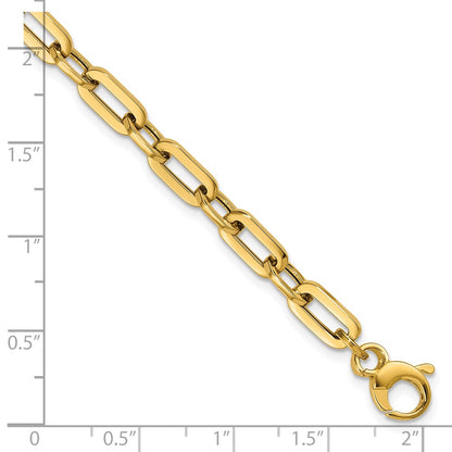 Polished Fancy Link Bracelet 7.5" - 4.9mm