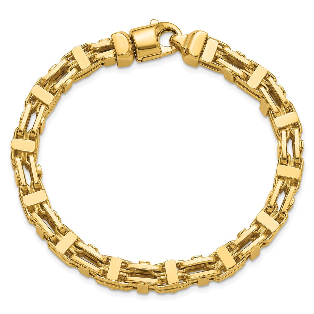 Polished Fancy Link Men's Bracelet 8.5" - 8.45mm
