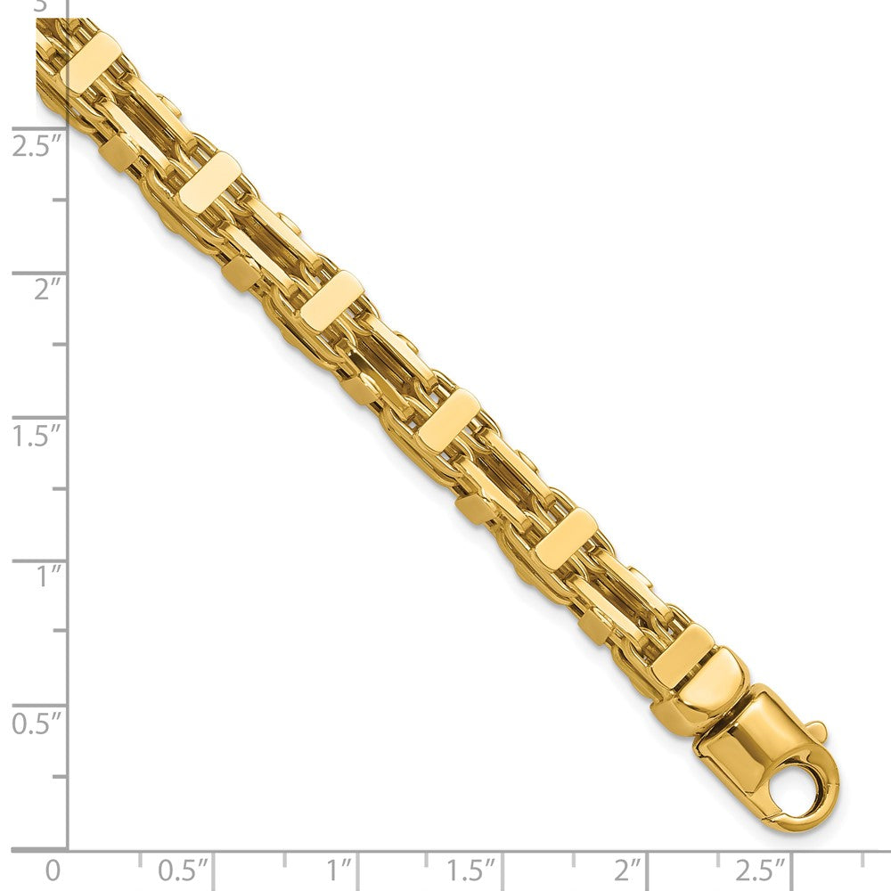Polished Fancy Link Men's Bracelet 8.5" - 8.45mm