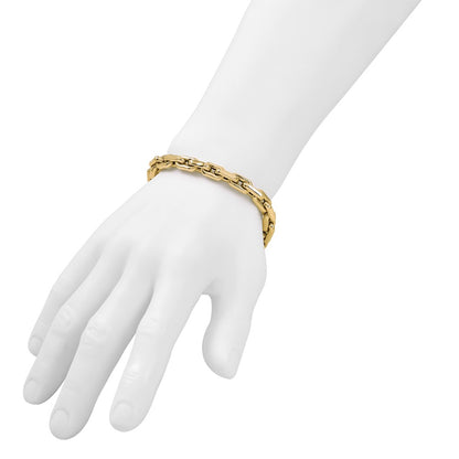 Polished Fancy Link Men's Bracelet 8.75" - 7.45mm